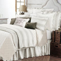 white brushed duvet cover in a minimalist guest room setting