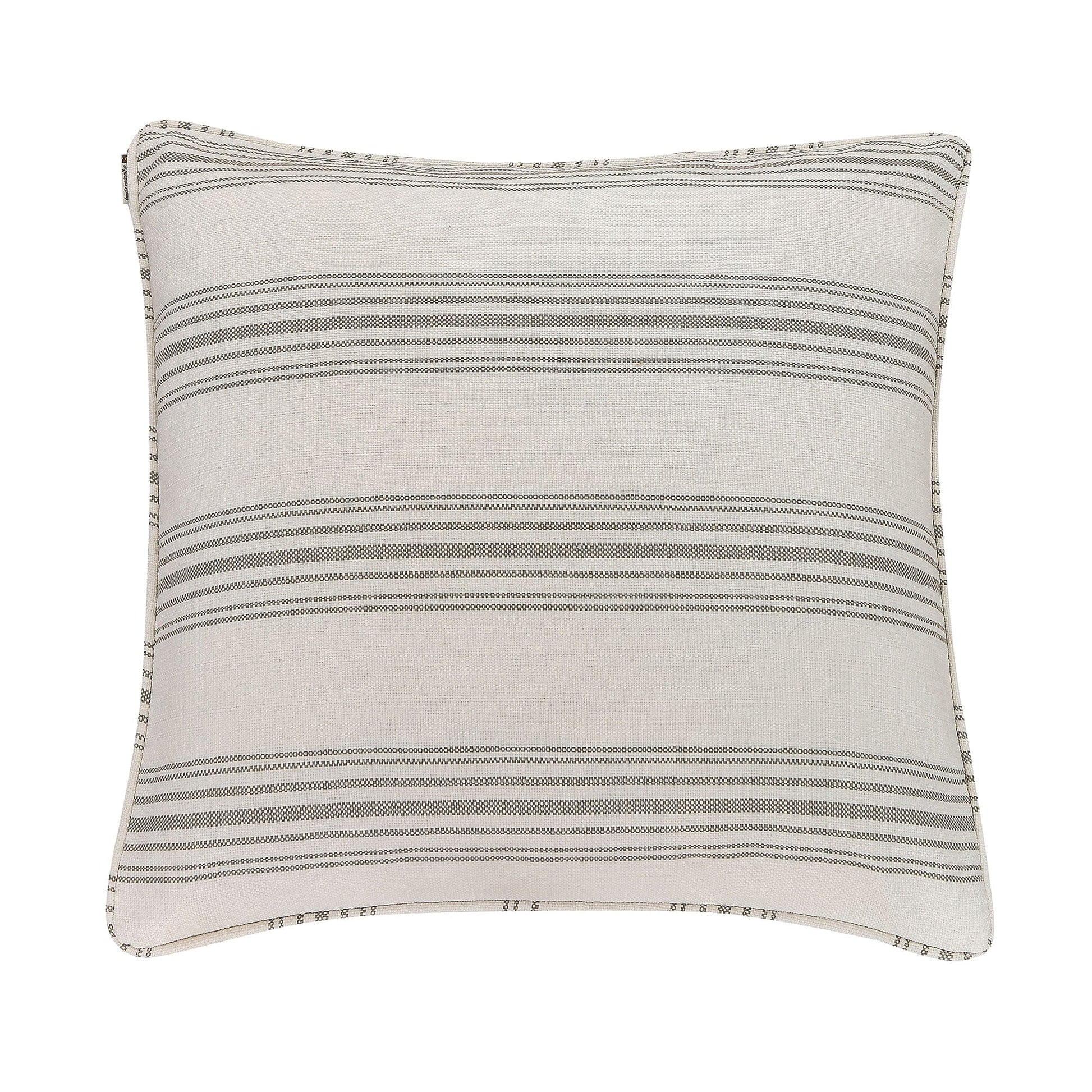 neutral-toned linen pillow sham in a classic contemporary bedroom setting