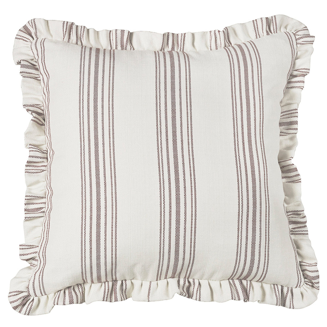 cream woven pillow sham in a minimalist guest room setting