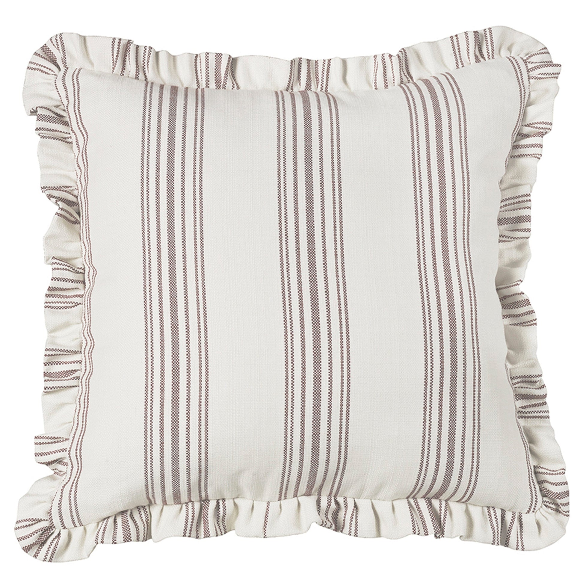 cream woven pillow sham in a minimalist guest room setting