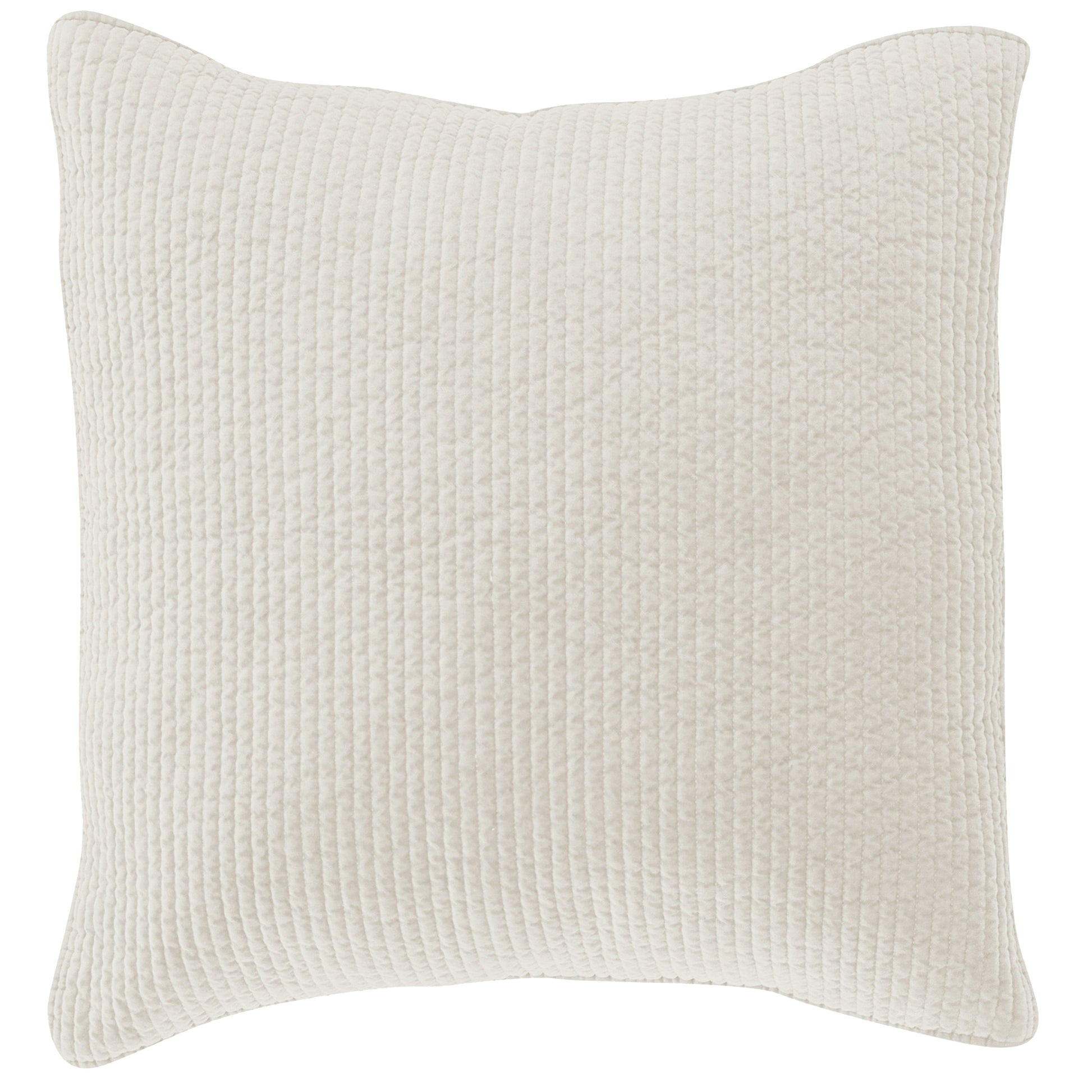 warm-toned plush pillow sham in a contemporary master bedroom setting