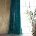 warm-toned plush curtain panel in a classic contemporary bedroom setting