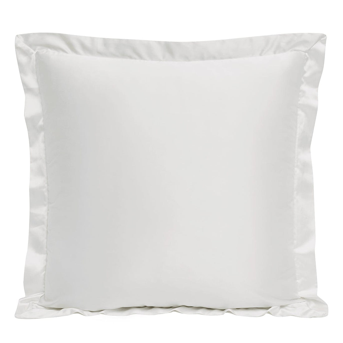 High Shine Satin Euro Sham styled for a transitional bedroom space.