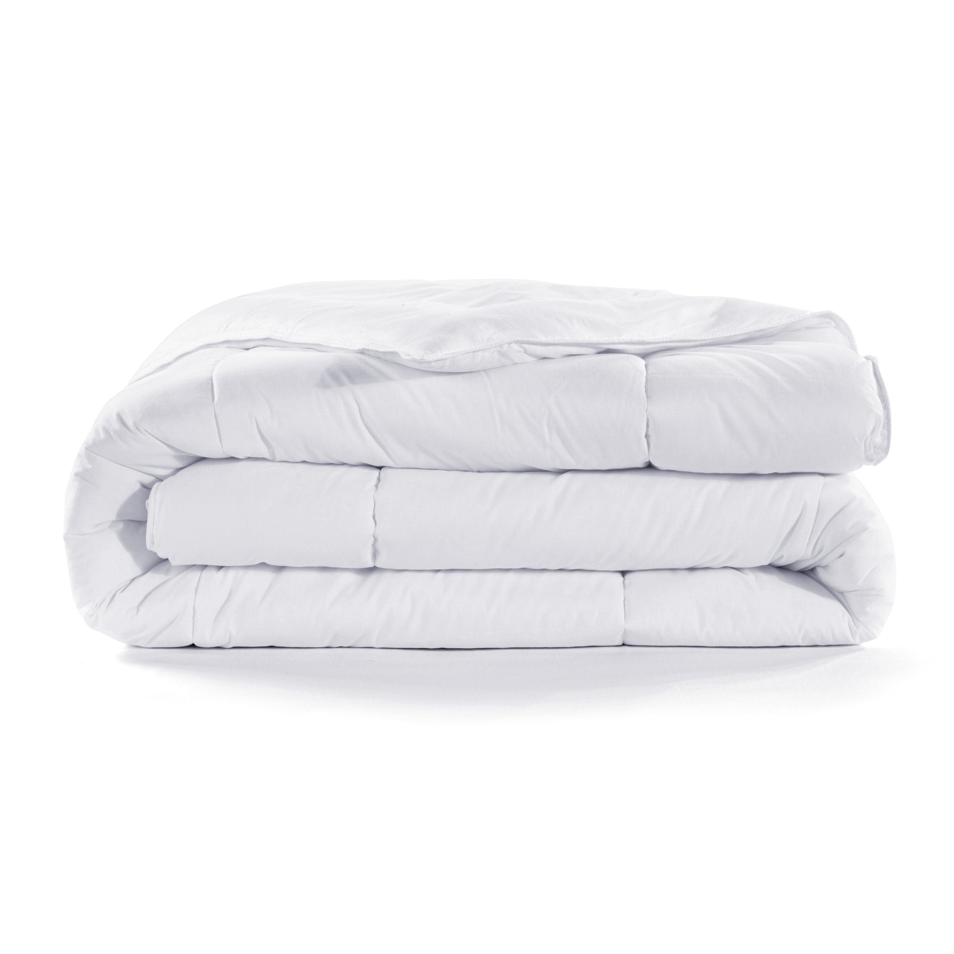 natural fabric duvet cover in a contemporary master bedroom setting