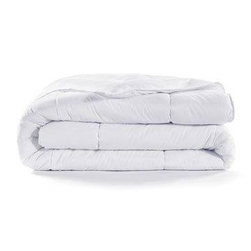 gray cotton duvet cover in a elegant modern bedroom setting