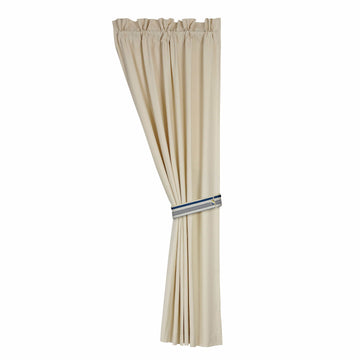 warm-toned soft curtain panel in a refined master bedroom setting