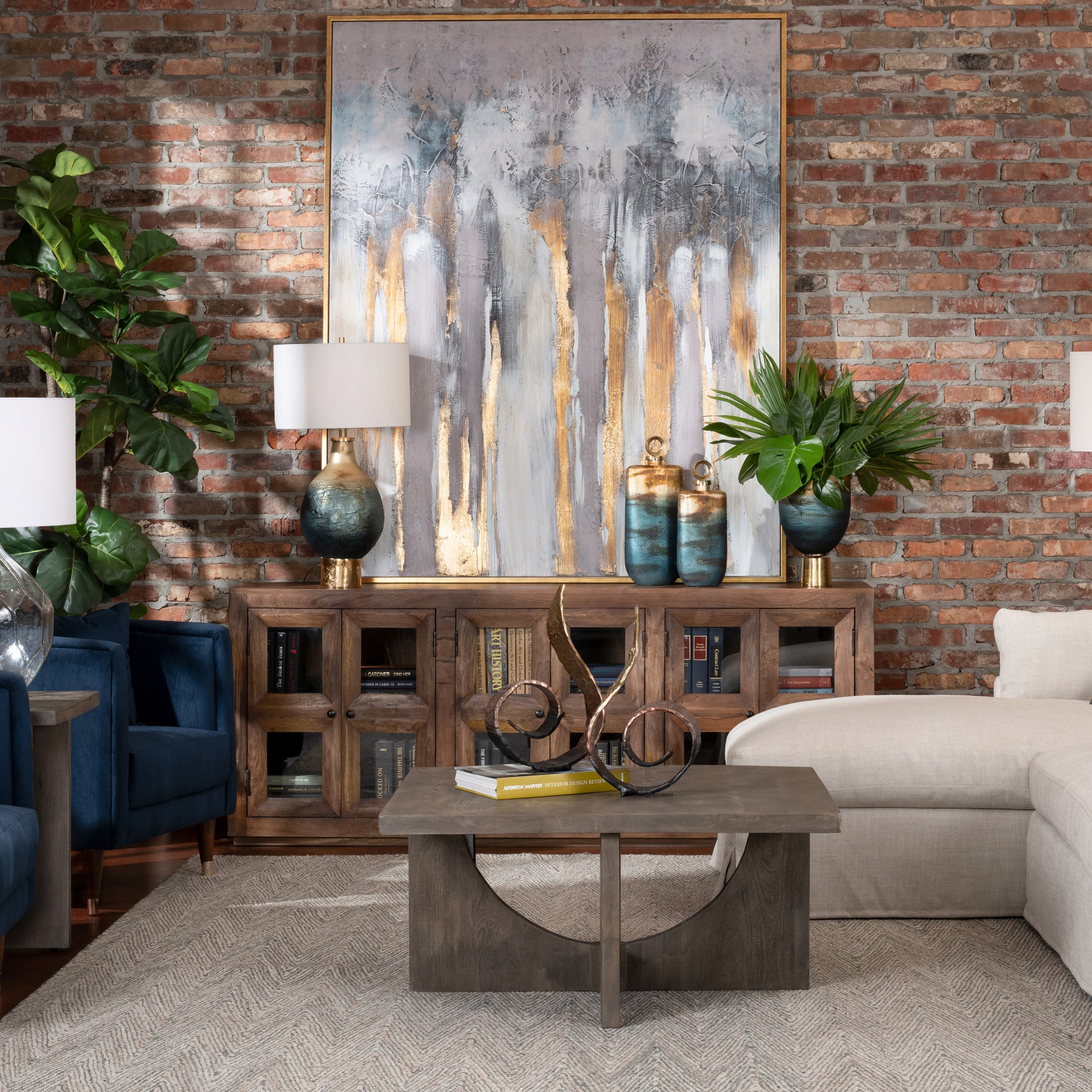neutral-toned linen home décor piece in a coastal guest room setting