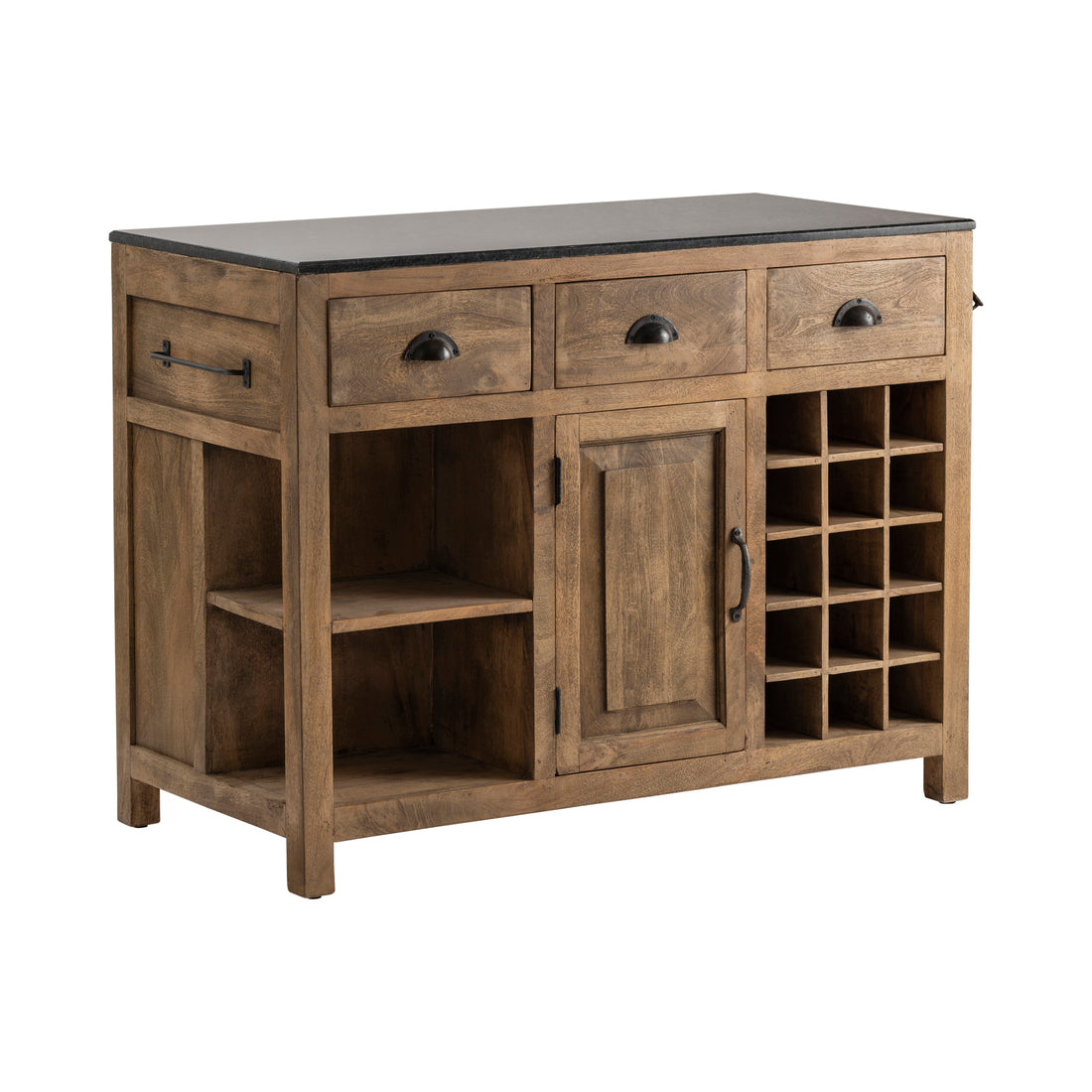 earth-toned fabric storage cabinet in a contemporary cozy bedroom setting