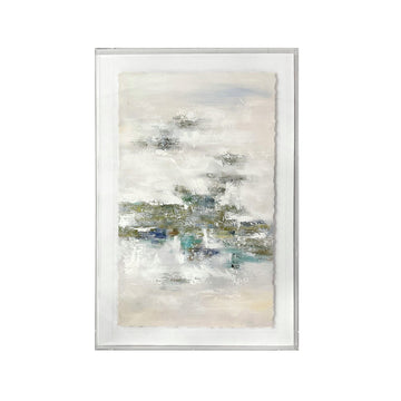 Adair 3 contemporary wall art displayed in a warm family room setting