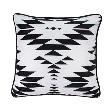 rustic brown marble pillow sham styled in a transitional serene master suite