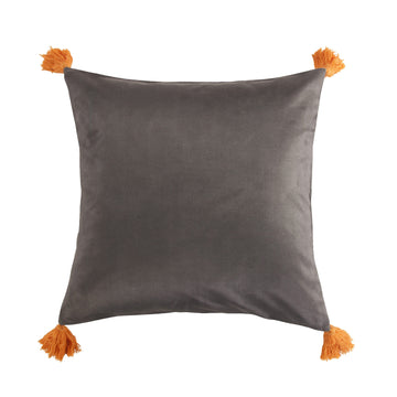 neutral-toned linen decorative pillow in a refined living room setting
