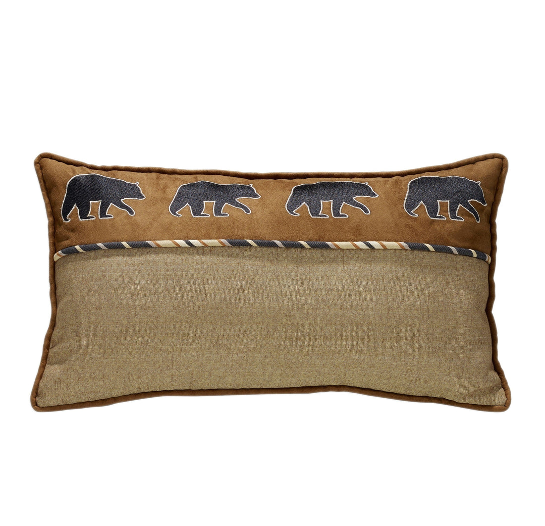 white brushed decorative pillow in a classic entryway setting