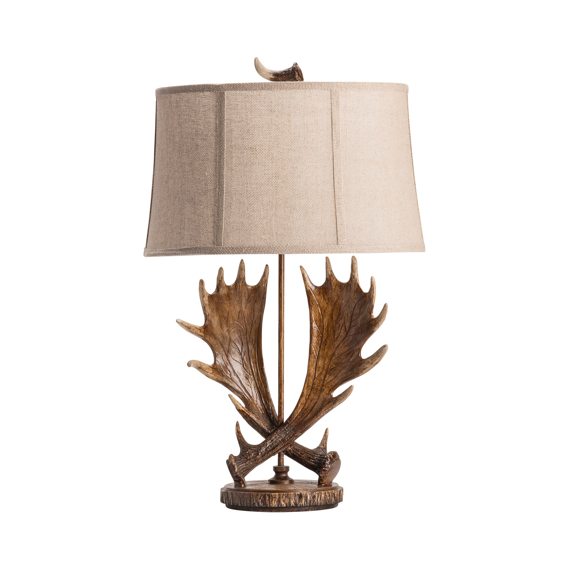 ivory cotton table lamp in a contemporary cozy bedroom setting