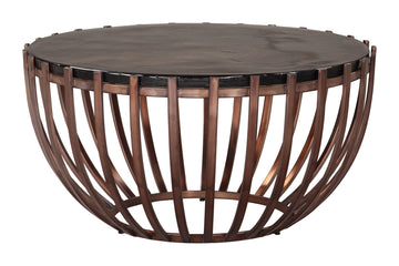 natural wood solid wood coffee table styled in a modern modern living room