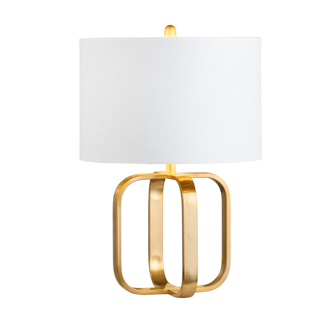 cream woven table lamp in a classic entryway setting