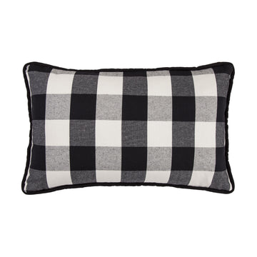 rustic brown marble decorative pillow styled in a transitional serene master suite