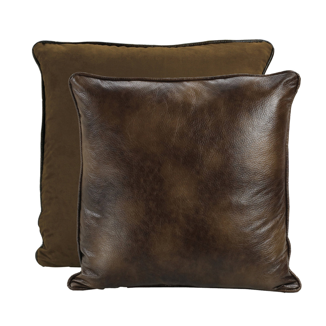 charcoal textured decorative pillow in a farmhouse contemporary bedroom setting