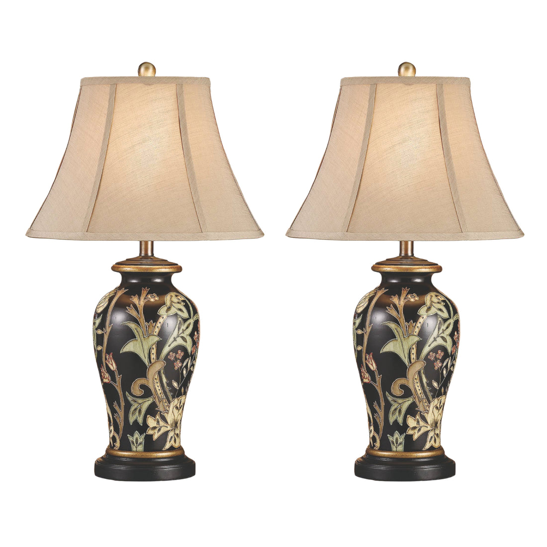ivory cotton table lamp in a contemporary cozy bedroom setting