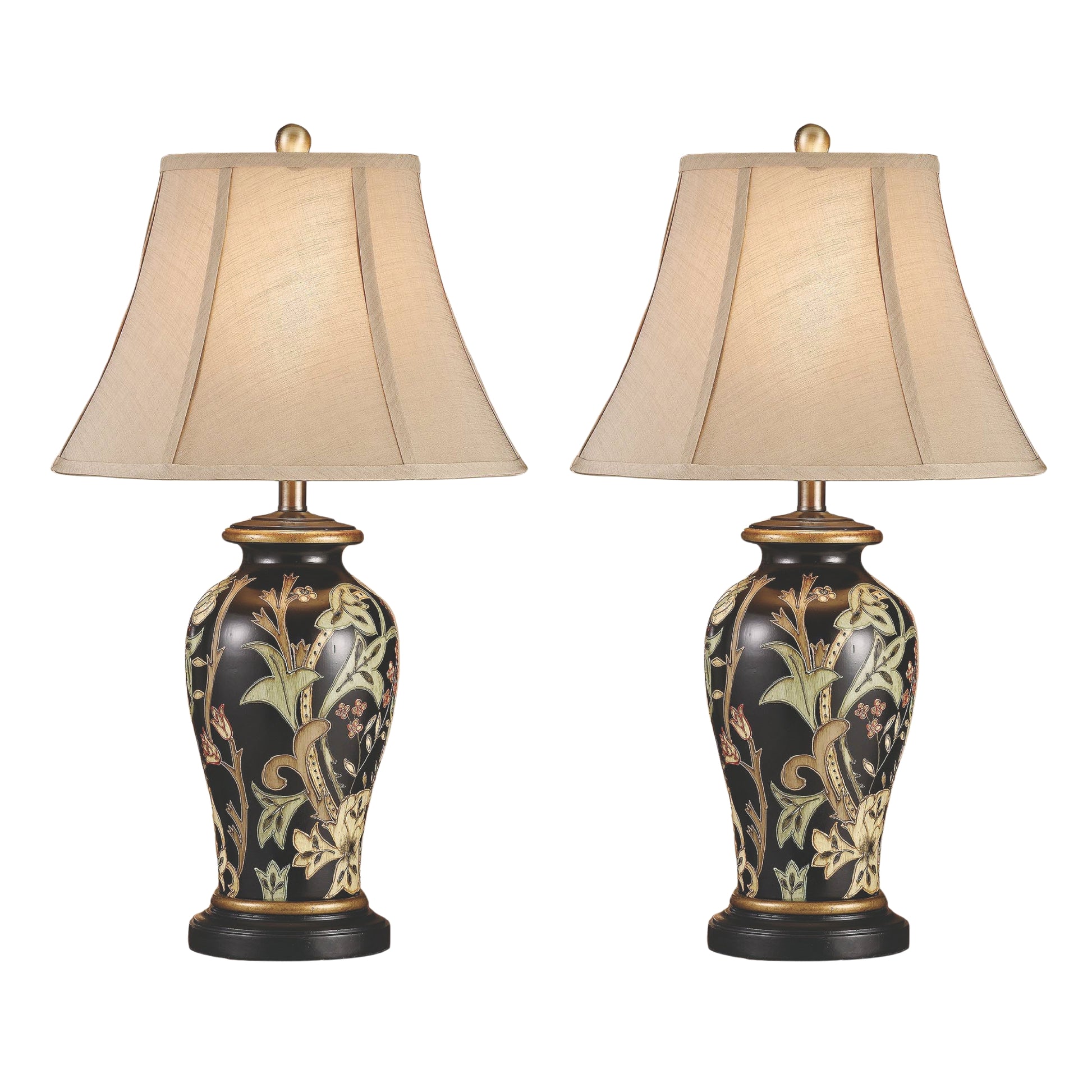 ivory cotton table lamp in a contemporary cozy bedroom setting