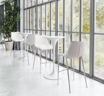 ivory cotton home dŽcor piece in a minimalist dining room setting