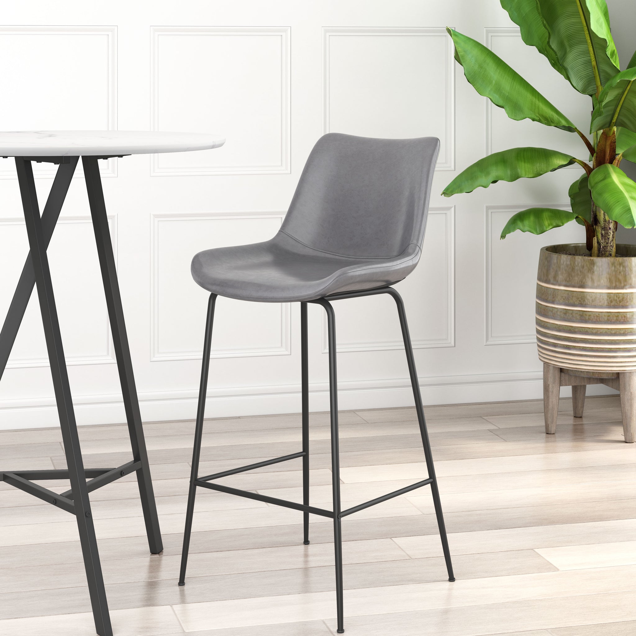 Byron Barstool Gray