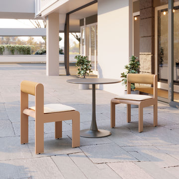 Island Dining Chair (Set of 2) White styled for a transitional kitchen space.