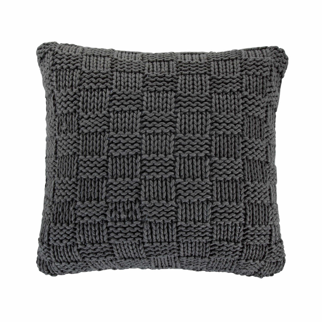 warm-toned brushed metal pillow sham styled in a mid-century minimalist entryway