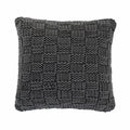 Textured gray pillow on a white background