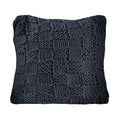 Textured dark gray pillow on a white background