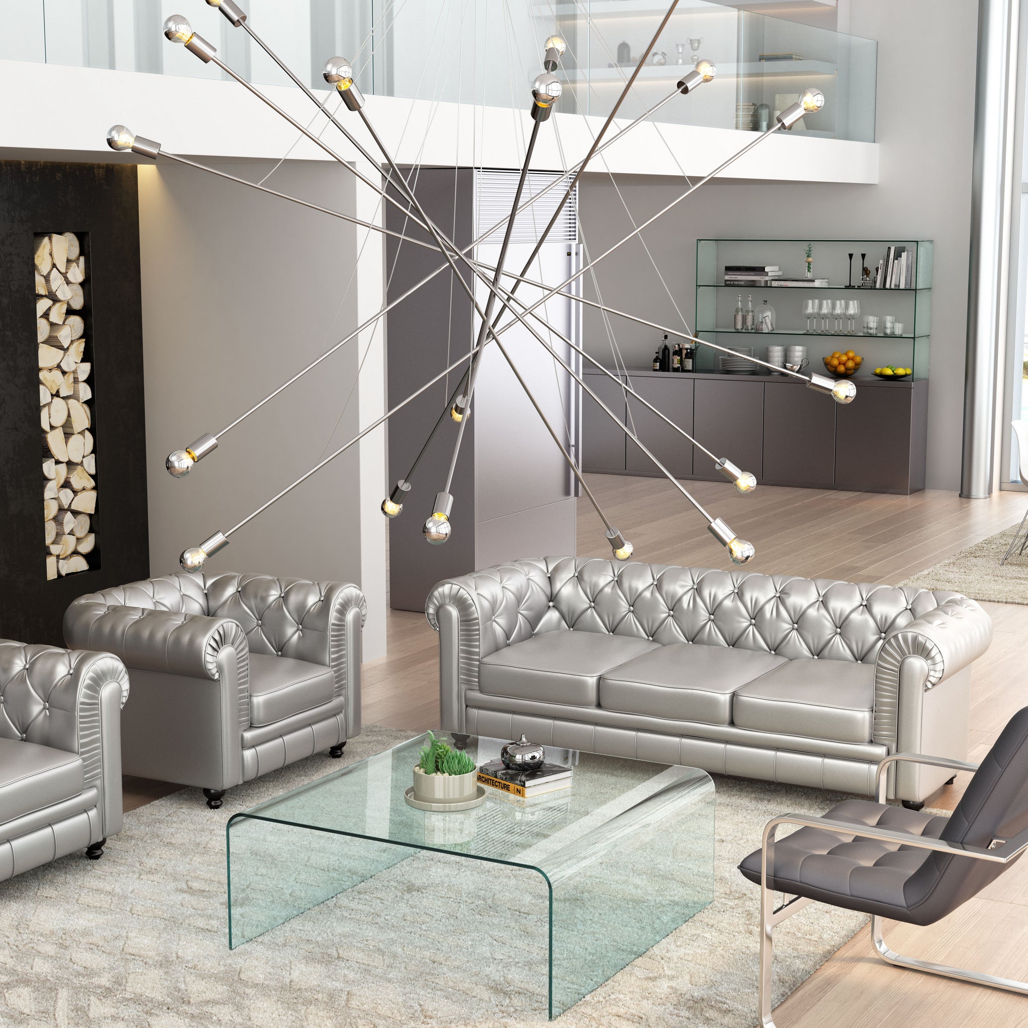 Belief Ceiling Lamp Chrome