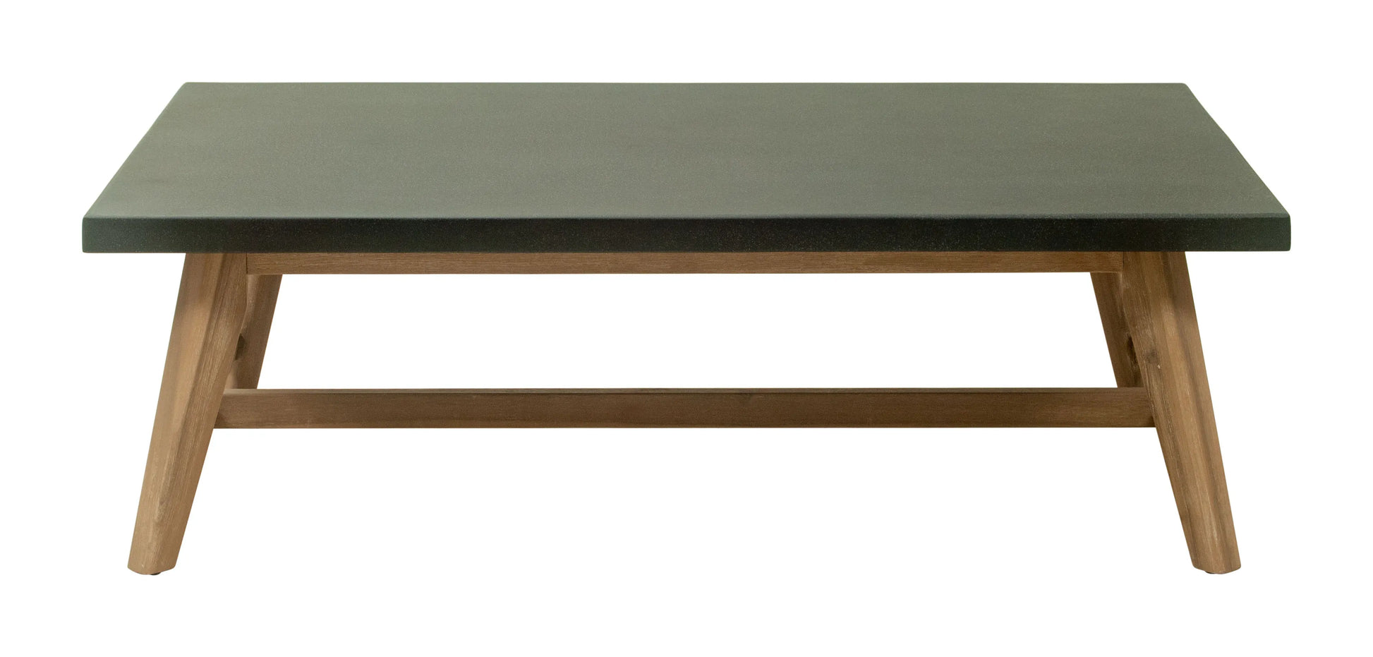 Dert coffee table gray with wooden legs on a white background