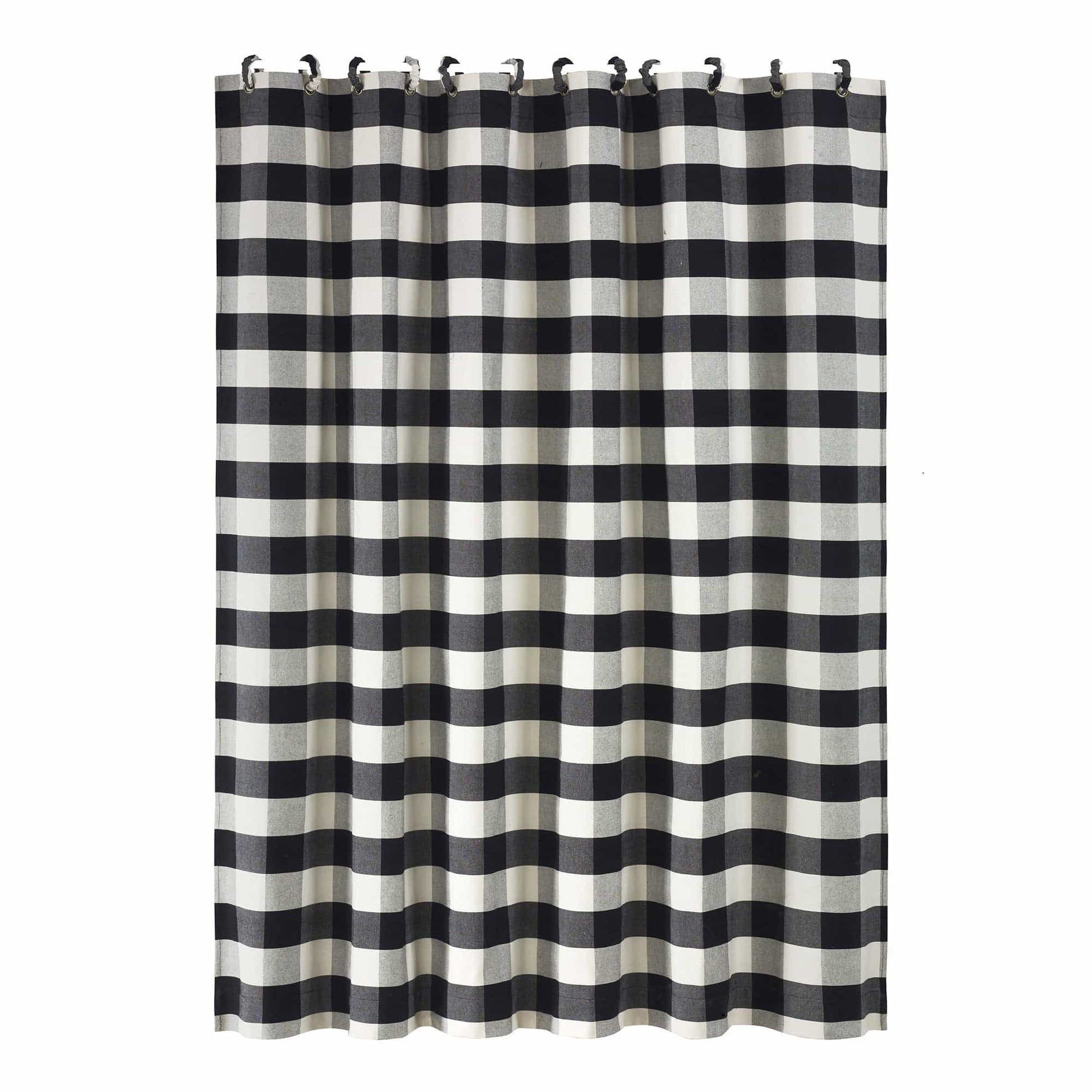 walnut linen curtain panel styled in a coastal elegant dining room