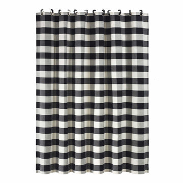 walnut linen curtain panel styled in a coastal elegant dining room