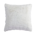 oak marble decorative pillow styled in a Scandinavian serene master suite