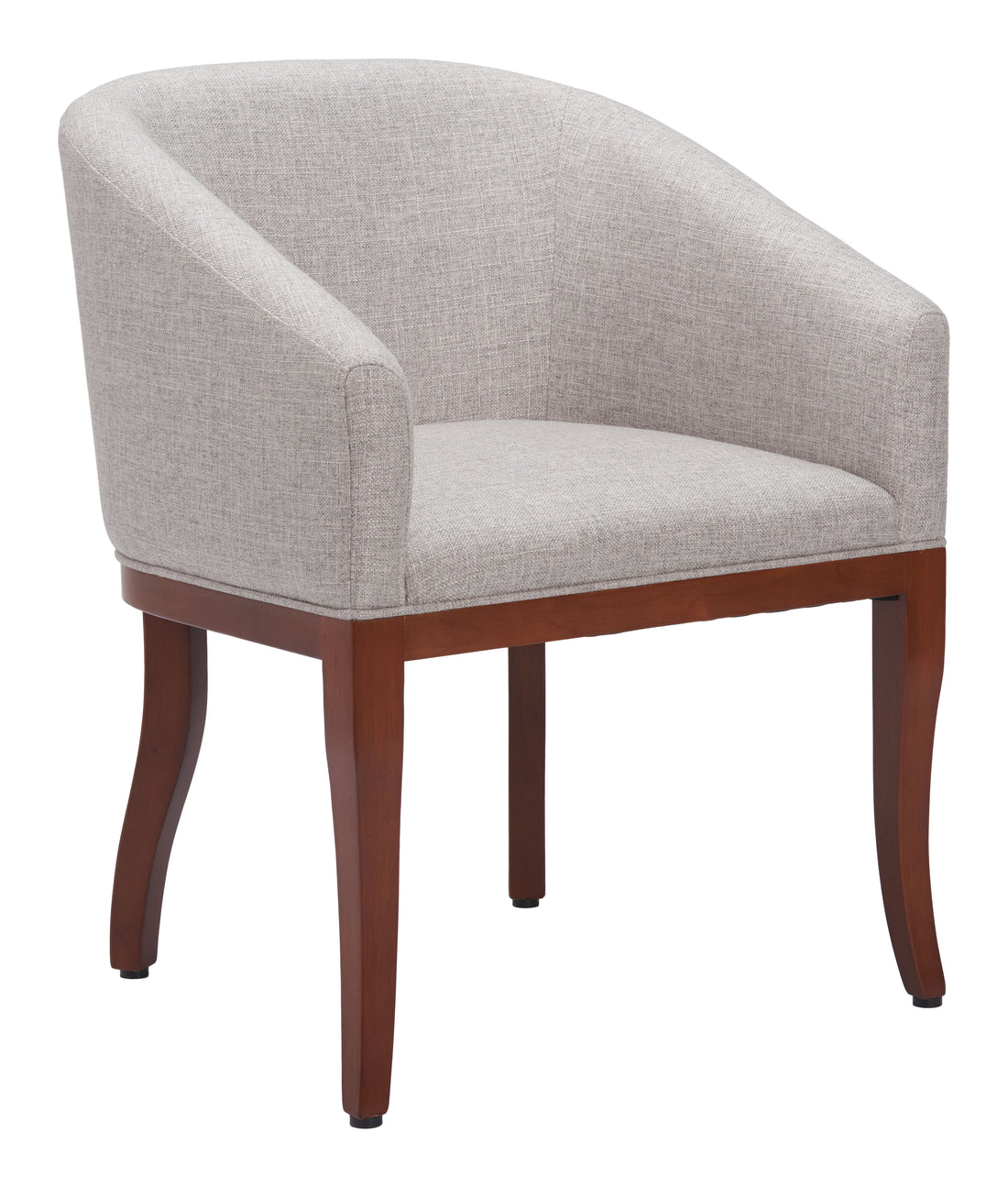 ivory solid wood accent chair styled in a farmhouse chic modern living room
