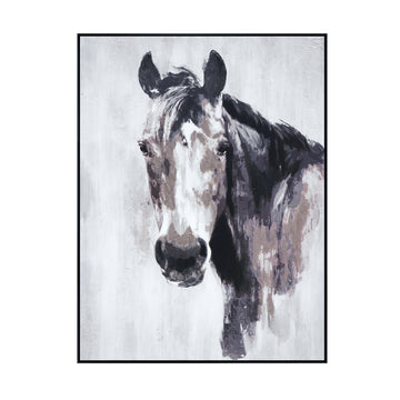 Brantley contemporary canvas artwork displayed in a sophisticated lounge setting