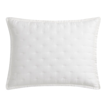 natural fabric pillow sham in a refined living room setting