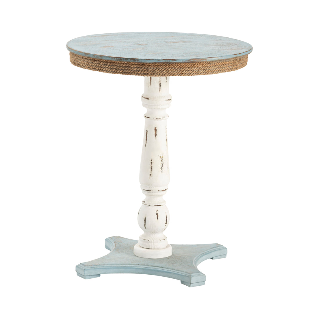natural velvet accent table in a refined master bedroom setting