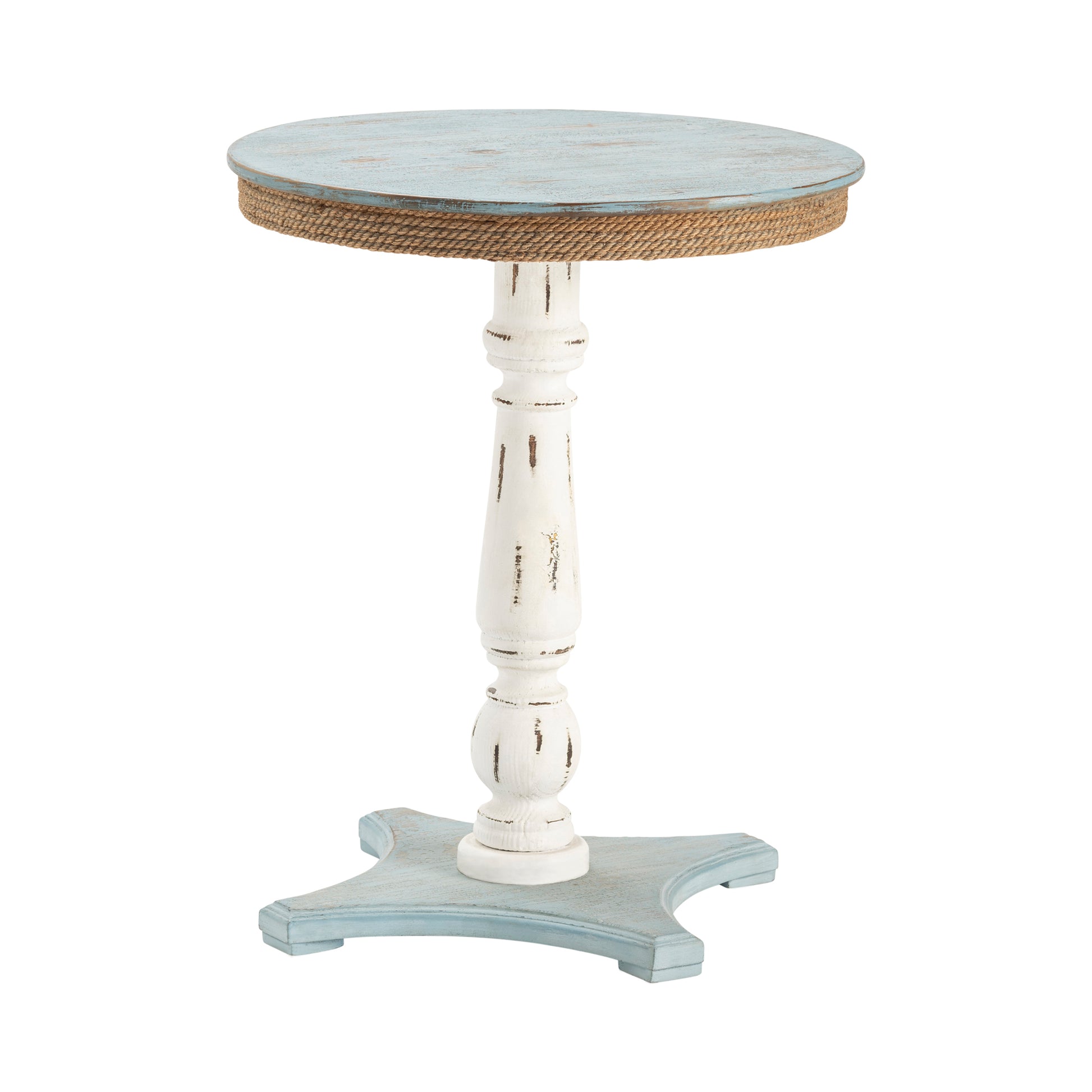natural velvet accent table in a refined master bedroom setting