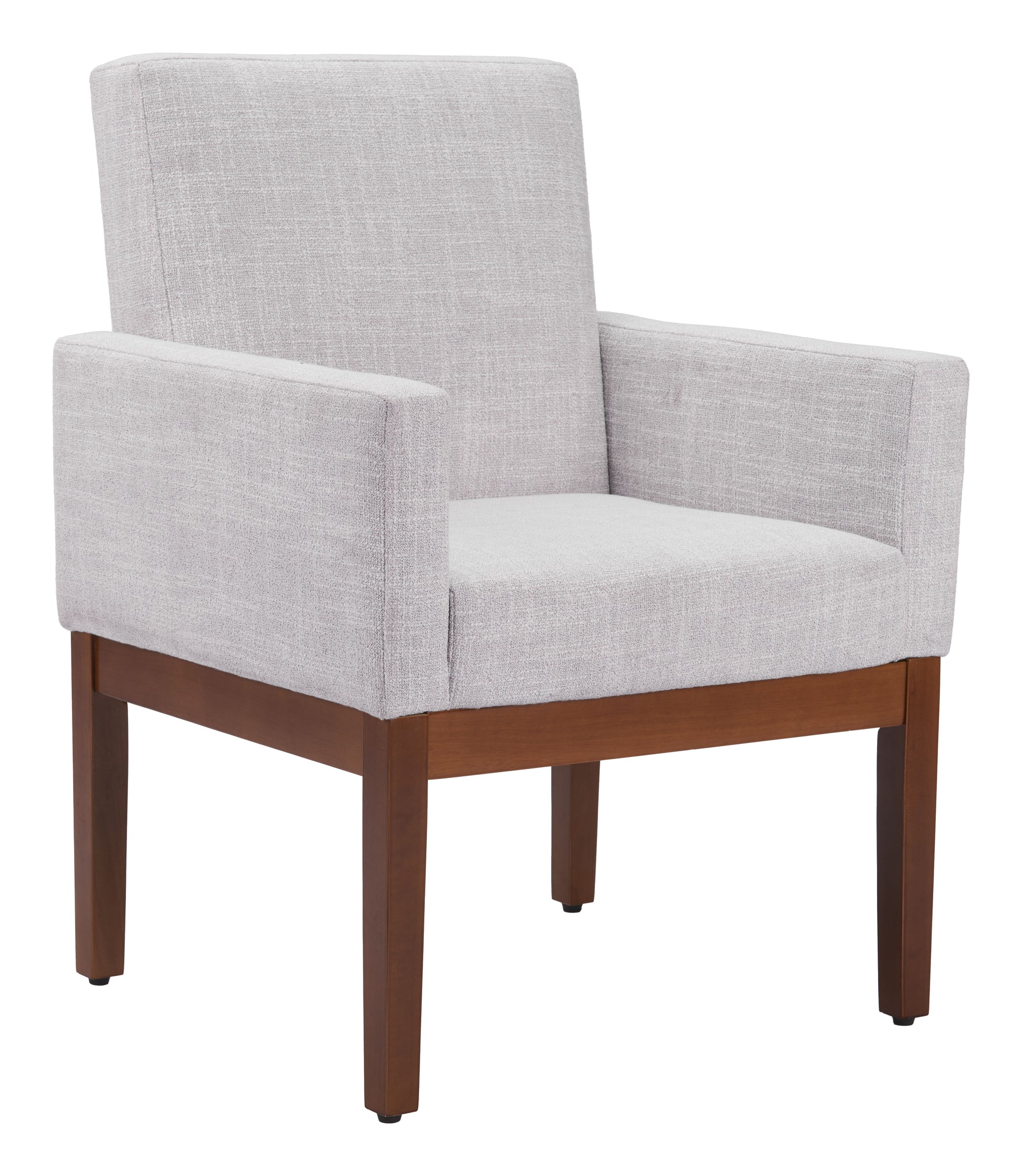 rustic brown marble accent chair styled in a transitional serene master suite