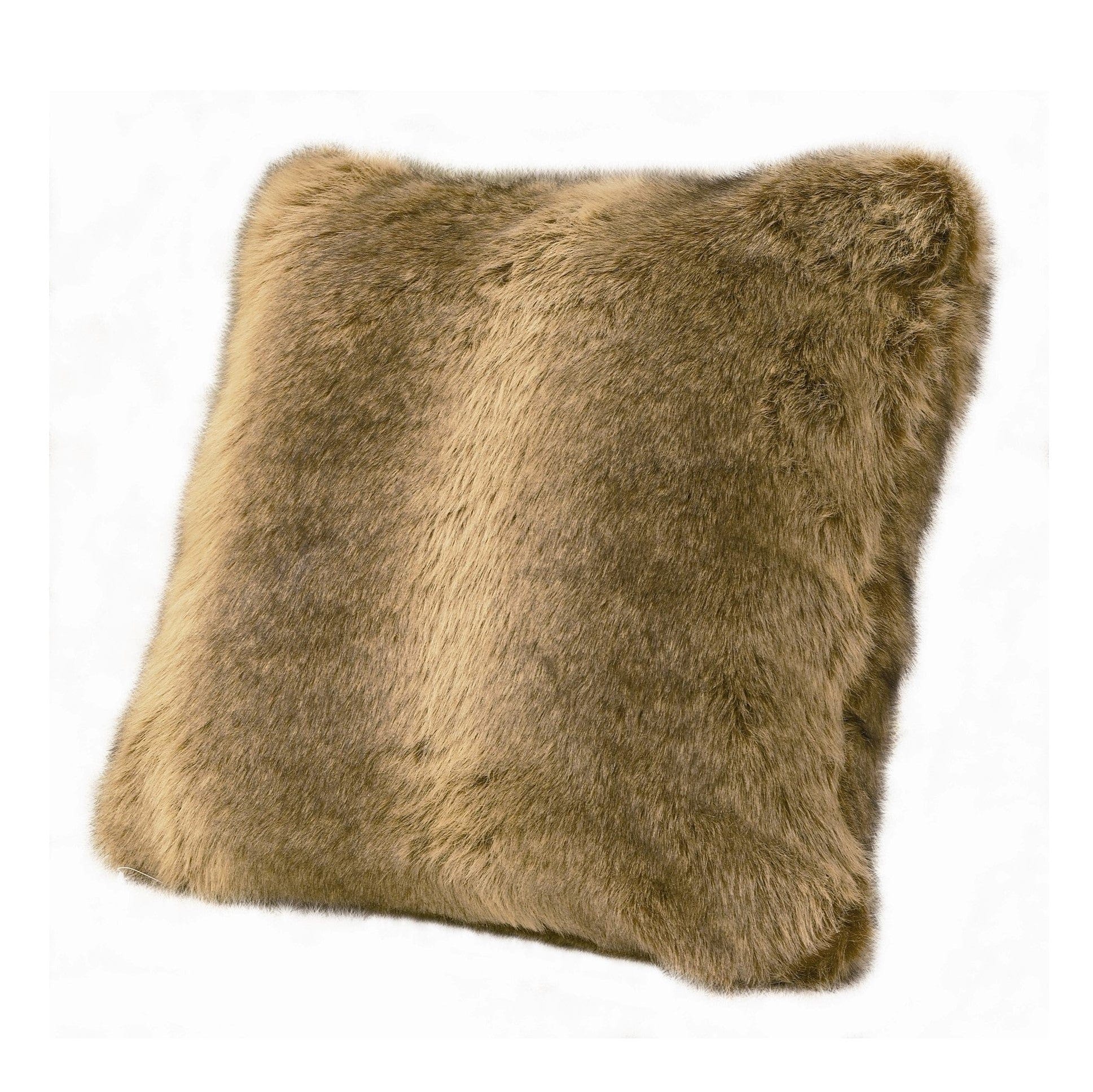 warm-toned soft decorative pillow in a elegant modern bedroom setting