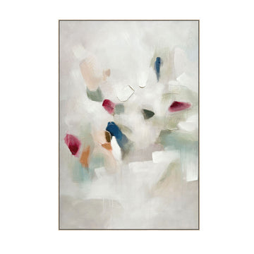 Barlow contemporary canvas artwork displayed in a contemporary bedroom setting