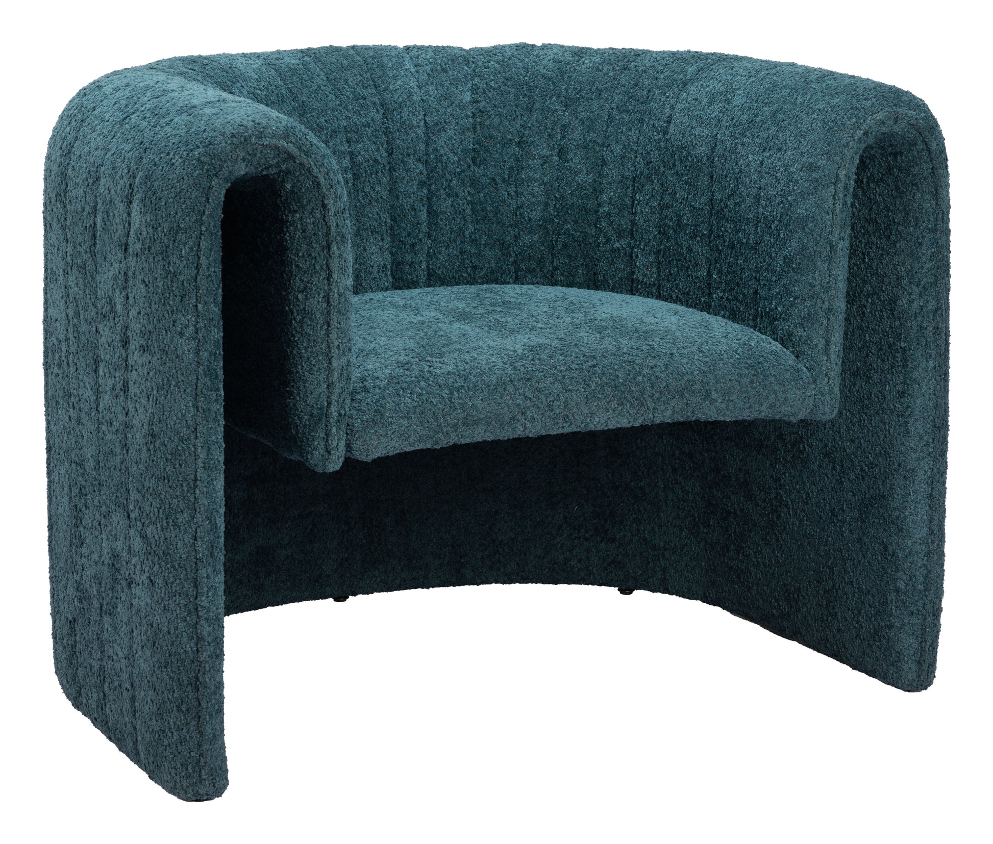 ivory solid wood accent chair styled in a modern modern living room