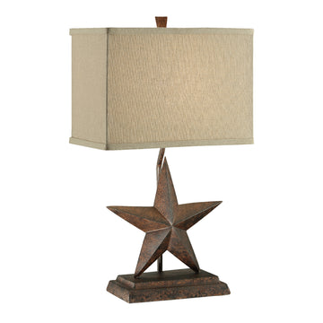 charcoal textured table lamp in a contemporary cozy bedroom setting
