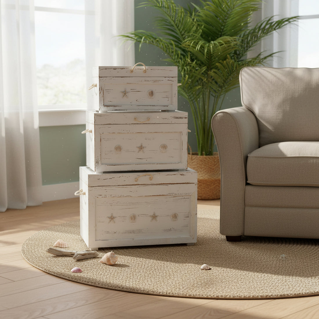 ivory cotton home décor piece in a minimalist dining room setting