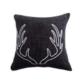 rustic brown marble decorative pillow styled in a Scandinavian serene master suite