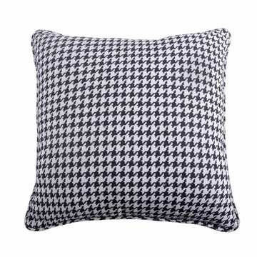 soft gray solid wood pillow sham styled in a modern modern living room