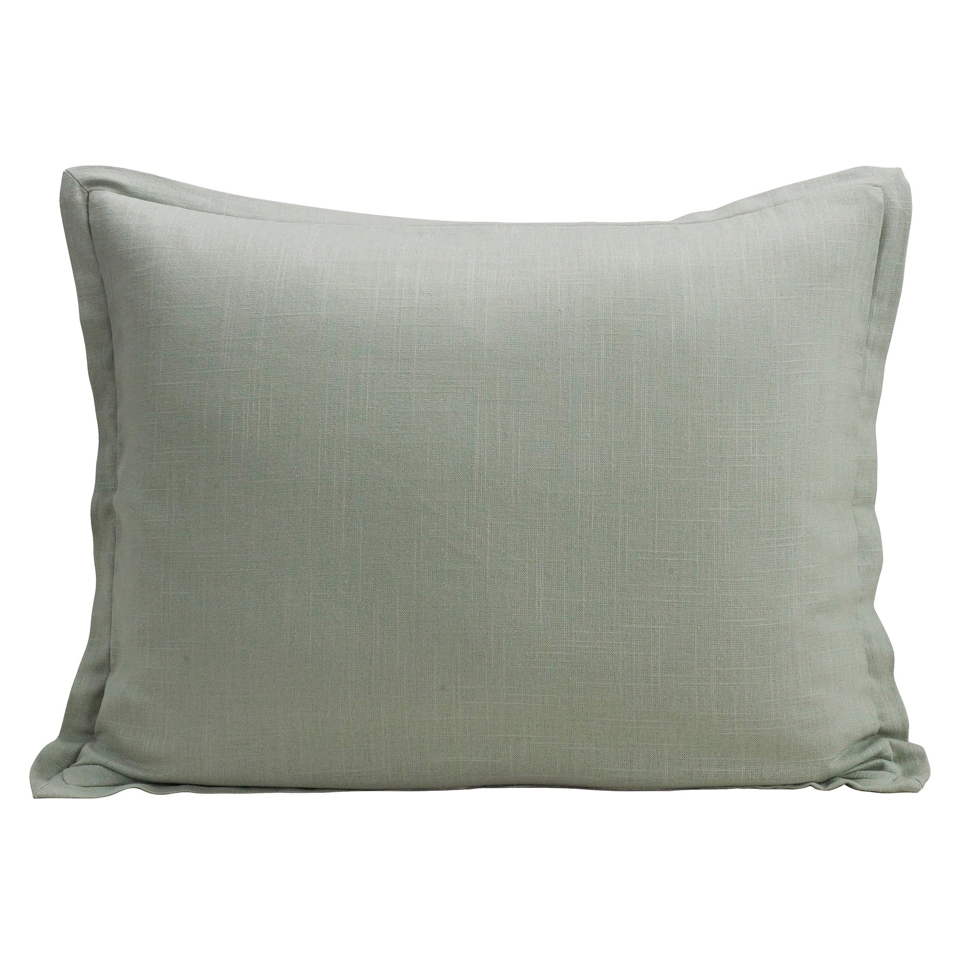 Gray pillow on a white background
