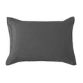 Dark gray pillow on a white background