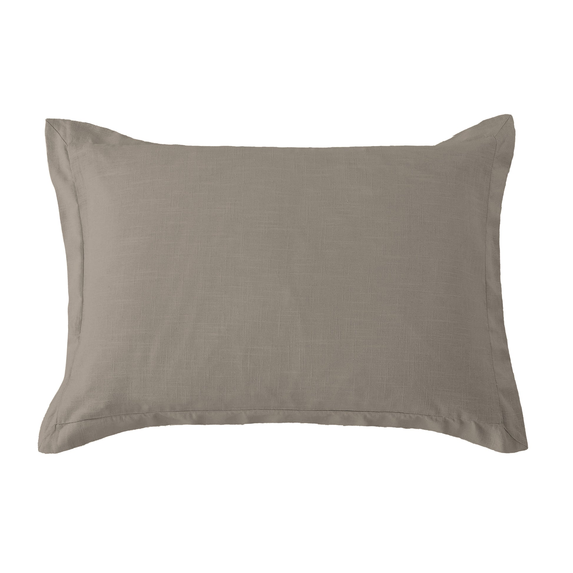 Gray pillow on a white background